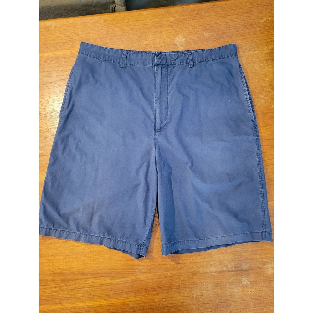 Tommy Hilfiger 36 Mens Chino Golf Shorts Navy Blue Faded Preppy Boat Y2K Yacht